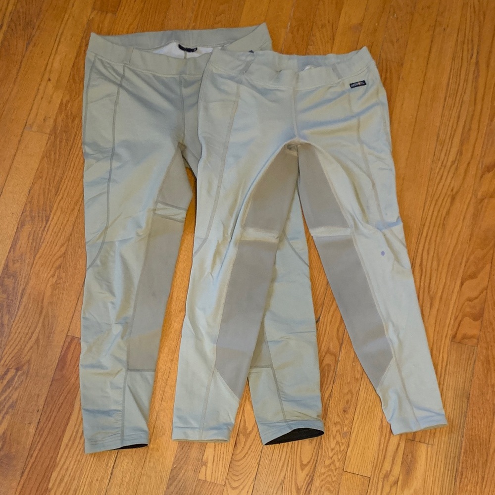 Tan Equestrian Riding Pull On Stretch Pants Lot of 2  Size XL